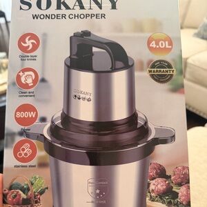 Stainless Steel Electric Meat Grinder - Silver